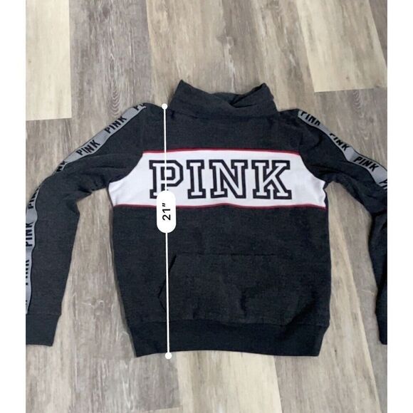 PINK Victoria Secret PINK Sweatshirt Size Pullover Logo Preppy - Picture 3 of 7